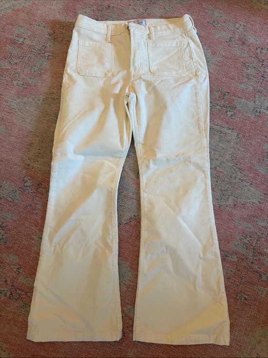 GAP Pants - GAP Cream 70’s Flare High Rise Corduroy Pants